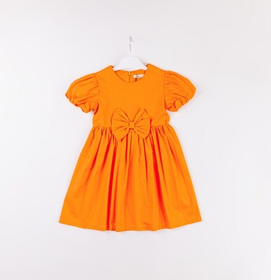 Wholesale Girls Dress 3-6Y Büşra Bebe 1016-24140 Оранжевый 