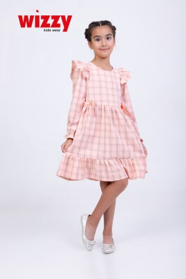 Wholesale Girls Dress 6-9Y Wizzy 2038-3545 Пудра