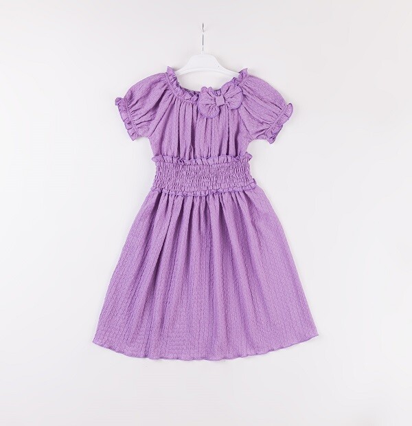 Wholesale Girls Dress 7-10Y Büşra Bebe 1016-24163 - 1