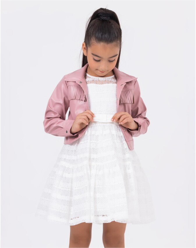 Wholesale Girls Dress And Jacket Set 2-5Y Wizzy 2038-3469 - 2