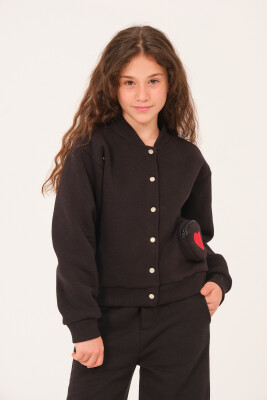 Wholesale Girls Embroidered jacket 8-15Y Jazziee 2051-252J4MTP22 Чёрный 