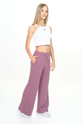 Wholesale Girls' Flared Sweatpants 11-14Y Nickel 2060-20107-2 - Nickel