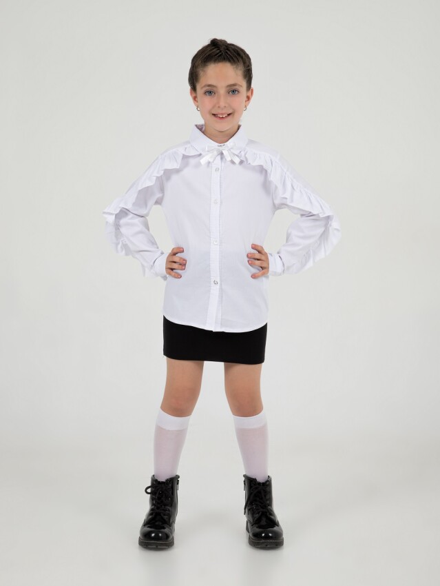 Wholesale Girls Fornal Shirts 7-10Y Büşra Bebe 1016-24211 - 1