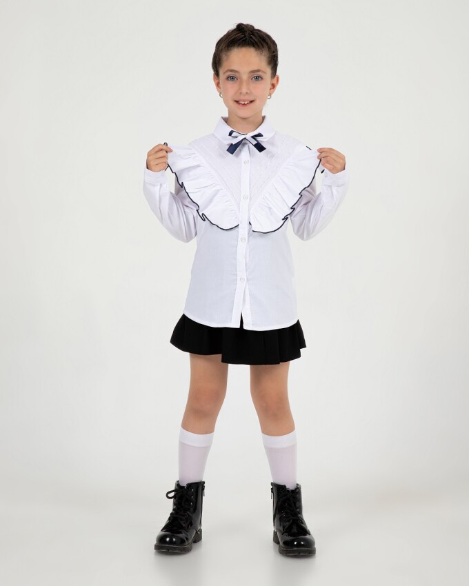 Wholesale Girls Fromal Shirt 11-14Y Büşra Bebe 1016-24210 - 1