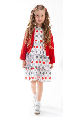 Wholesale Girls Jacket Dress 5-8Y Elayza 2023-2201 Красный