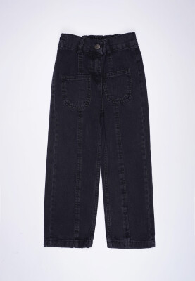 Wholesale Girls Jeans 7-11Y Cemix 2033-2026-2 Чёрный 