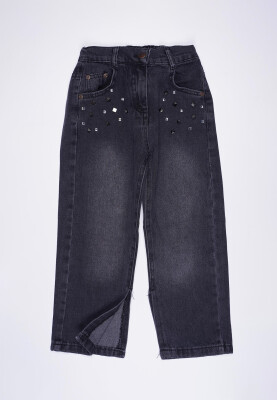 Wholesale Girls Jeans 7-11Y Cemix 2033-2058-2 Чёрный 
