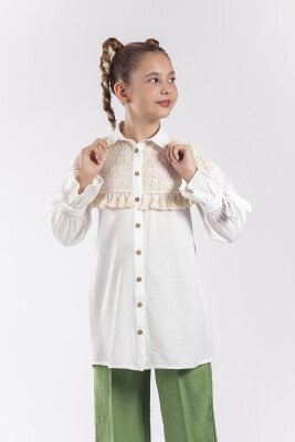 Wholesale Girls Lace Shirt 8-11Y Pafim 2041-Y23-3121 - Pafim
