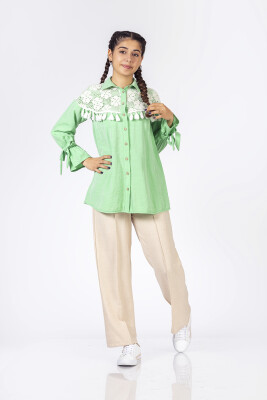 Wholesale Girls Lace Shirt 8-11Y Pafim 2041-Y23-3121 - Pafim (1)