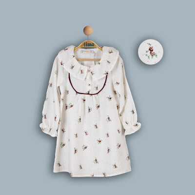 Wholesale Girls Muslin Dress 2-5Y Timo 1018-TK4DÜ042242392 - Timo (1)