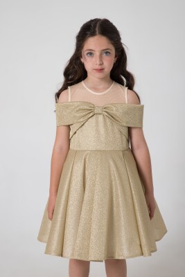 Wholesale Girls Partywear Dress 2-5Y Wizzy 2038-3528 Золотой 