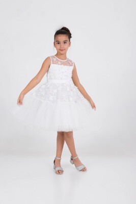 Wholesale Girls Partywear Dress 2-5Y Wizzy 2038-3534 Экрю