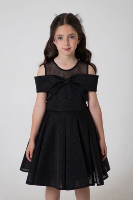 Wholesale Girls Partywear Dress 6-9Y Wizzy 2038-3529 Чёрный 