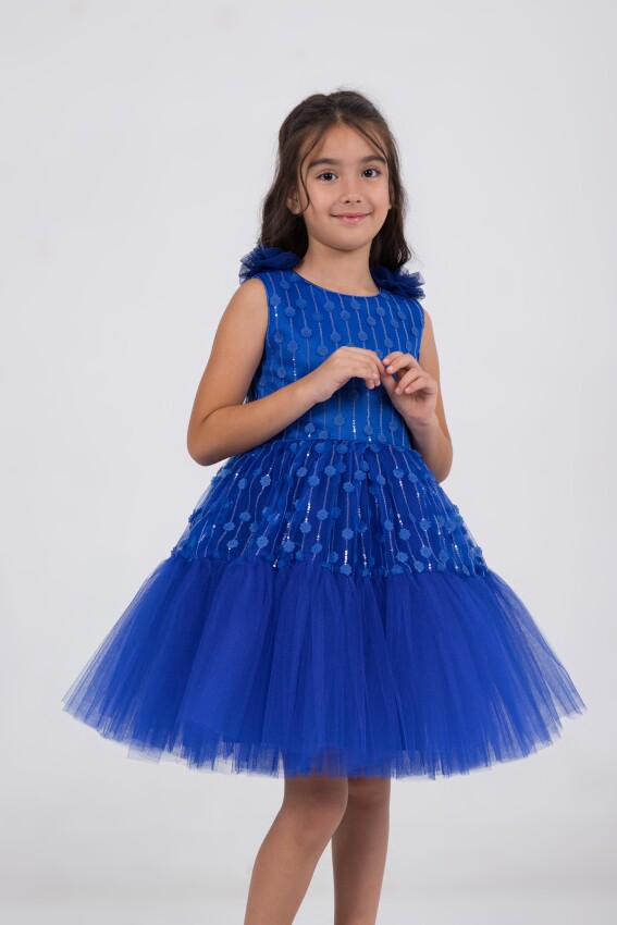 Wholesale Girls Partywear Dress 6-9Y Wizzy 2038-3533 - 5