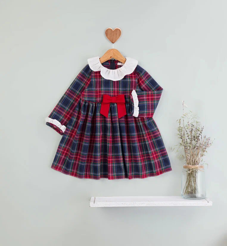 Wholesale Girl's Plaid Dress 2-5Y BabyRose 1002-4691 - 2