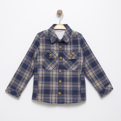 Wholesale Girl's Plaid Shirt 2-5Y Timo 1018-T5EDÜ044251542 - 1