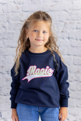 Wholesale Girl's Printed Basic Sweatshirt 1-12Y Zeyland 1070-252Z4KES62-A - Zeyland