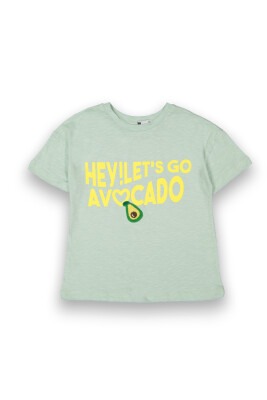 Wholesale Girls Printed T-Shirt 10-13Y Tuffy 1099-9152 Светло-зелёный 