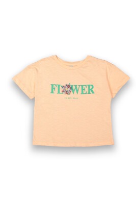 Wholesale Girls Printed T-shirt 10-13Y Tuffy 1099-9154 Орандево-розовый 