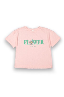 Wholesale Girls Printed T-shirt 10-13Y Tuffy 1099-9154 Светло- розовый 