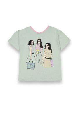 Wholesale Girls Printed T-shirt 10-13Y Tuffy 1099-9159 - 4