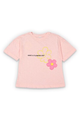 Wholesale Girls Printed T-Shirt 6-9Y Tuffy 1099-9104 - 2