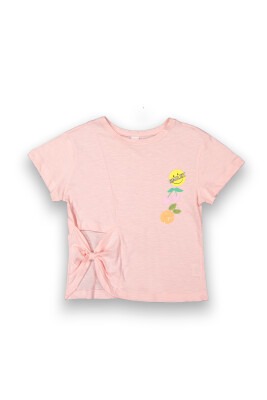 Wholesale Girls Printed T-shirt 6-9Y Tuffy 1099-9108 Светло- розовый 