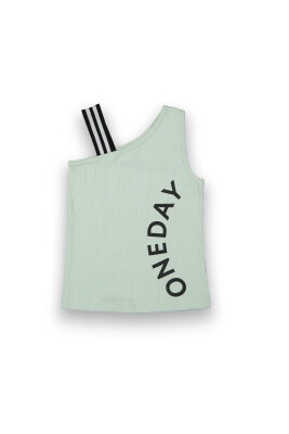 Wholesale Girls Printed T-shirt 6-9Y Tuffy 1099-9129 Светло-зелёный 