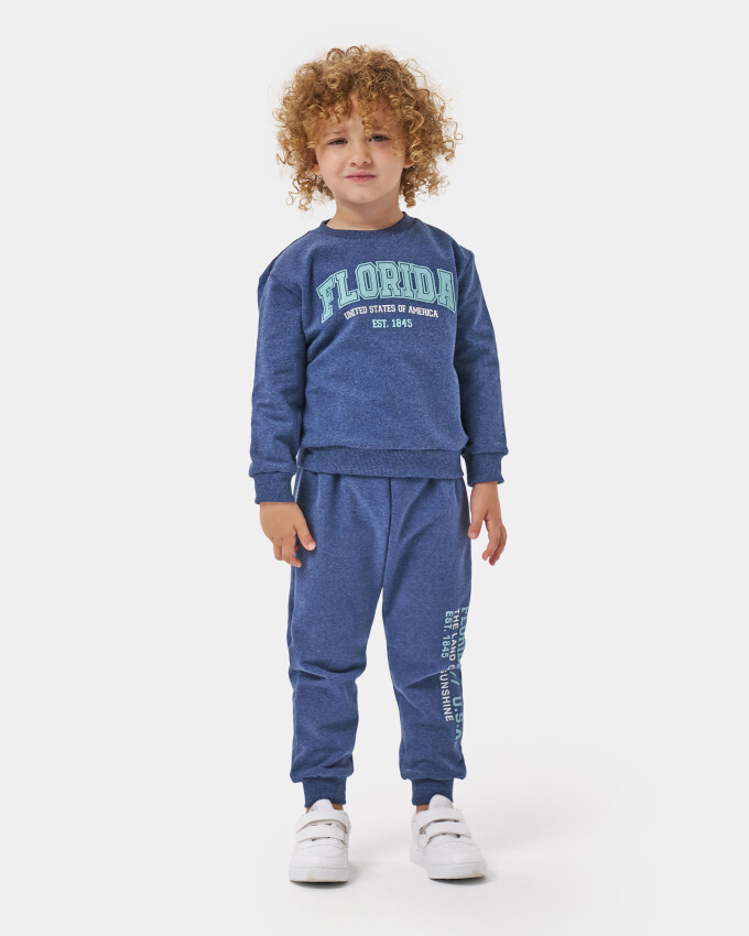 Wholesale Girls Printed Tracksuit Set 2-5Y Miniloox 1054-24402 - 4