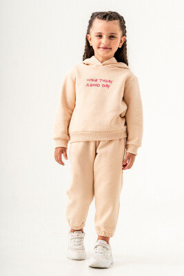 Wholesale Girls Printed Tracksuit Set 2-5Y Tuffy 1099-01062 - Tuffy