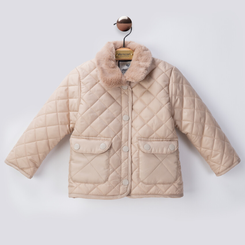 Wholesale Girls Quilted Jacket 2-6Y Verscon 2031-6986 - 1