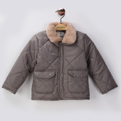 Wholesale Girls Quilted Jacket 2-6Y Verscon 2031-6986 Антрацитовый