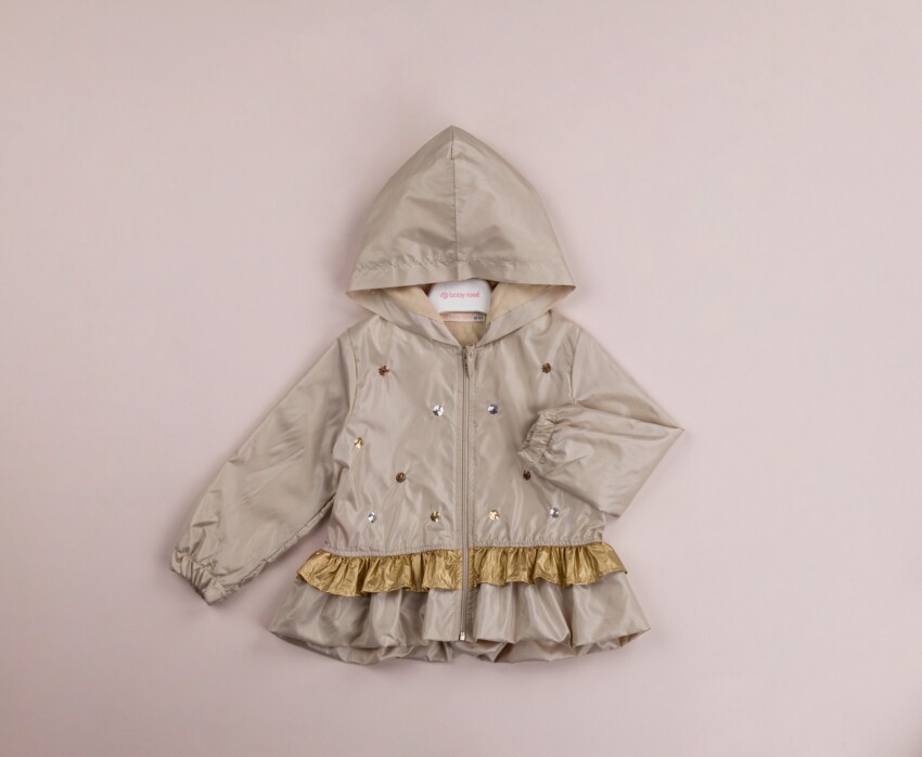 Wholesale Girls Raincoat with Hooded 1-4Y BabyRose 1002-8421 - 1