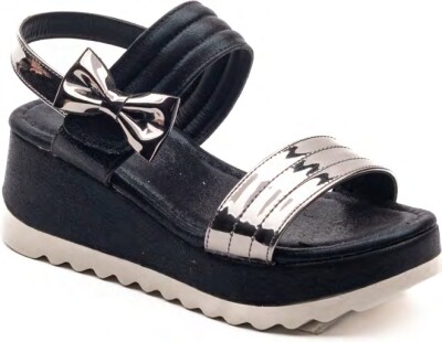 Wholesale Girls Sandals with Bow 26-30EU Minican 1060-X-P-P06 Чёрный 