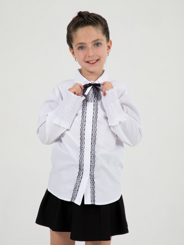 Wholesale Girls School Fornal Shirt 7-10Y Büşra Bebe 1016-24222 - 1