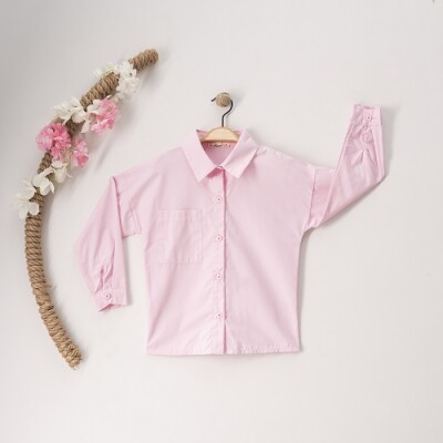 Wholesale Girls Shirt 7-10Y Büşra Bebe 1016-23155 Розовый 