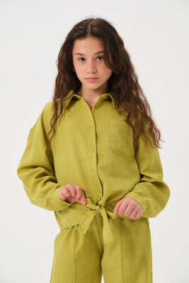 Wholesale Girls Shirt 8-15Y Jazziee 2051-241Z4ALR81 Зелёный 