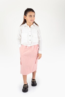 Wholesale Girls Skirt 12-15Y Pafim 2041-Y24-4001 Лососевый цвет