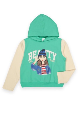 Wholesale Girls Sweat with Hoodie 6-9Y Tuffy 1099-115 - Tuffy