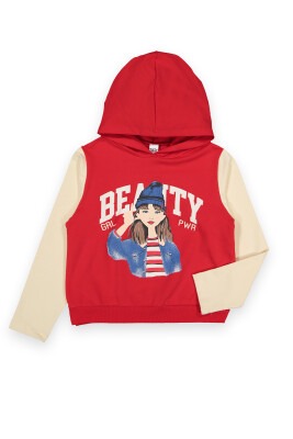 Wholesale Girls Sweat with Hoodie 6-9Y Tuffy 1099-115 - 3