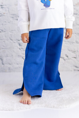 Wholesale Girl's Sweatpants with Slit Detail 1-12Y Zeyland 1070-252Z4KEC06 Светло-серовато- синий