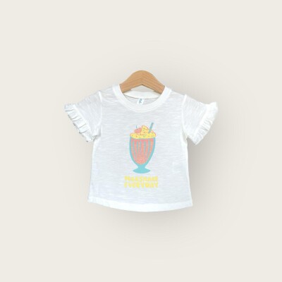 Wholesale Girls T-shirt 1-4Y Algiy Mini 2047-3512 - 3