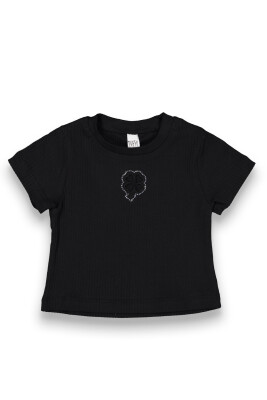 Wholesale Girls T-shirt 2-5Y Tuffy 1099-1957 Чёрный 