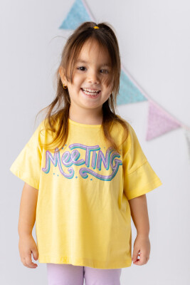 Wholesale Girls T-shirt 3-14Y Zeyland 1070-241Z4BEH52 Жёлтый 