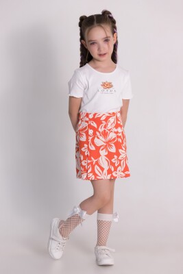 Wholesale Girls T-Shirt and Skirt Set 4-9Y DMB Boys&Girls 1081-0312 - 2