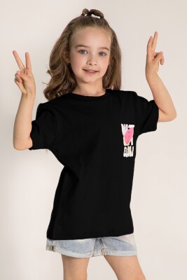 Wholesale Girls T-Shirts 4-9Y DMB Boys&Girls 1081-0423 Чёрный 