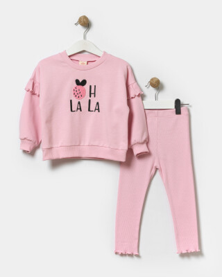 Wholesale Girls Tracksuit Set 1-4Y Bupper Kids 1053-24125 Светло- розовый 