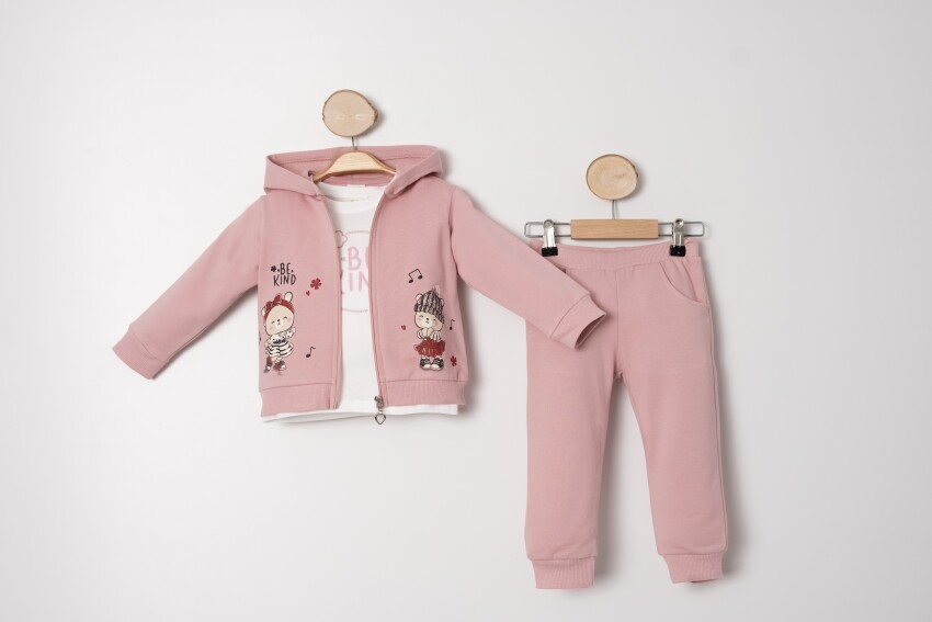 Wholesale Girls Tracksuit Set 1-4Y Sani 1068-20055 - 1