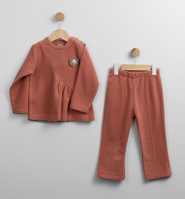 Wholesale Girl's Tracksuit Set 2-5Y Flexi Baby 2063-248069 Лососевый цвет