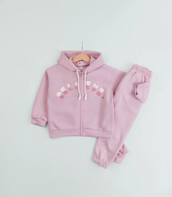 Wholesale Girls Tracksuit Set 3-6Y BabyRose 1002-7798 Лиловый 